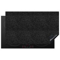 HERDABDECKPLATTE Granit - Schwarz - Grau Ceranfeldabdeckung 85x52 cm - Anthrazit, Kunststoff (85/52/0.2cm) - MuchoWow