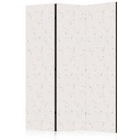 PARAVENT Akustik 3-tlg 135x172 cm Sterne Boho-Stil - Beige, Holz/Textil (135/172/3cm) - Muralo
