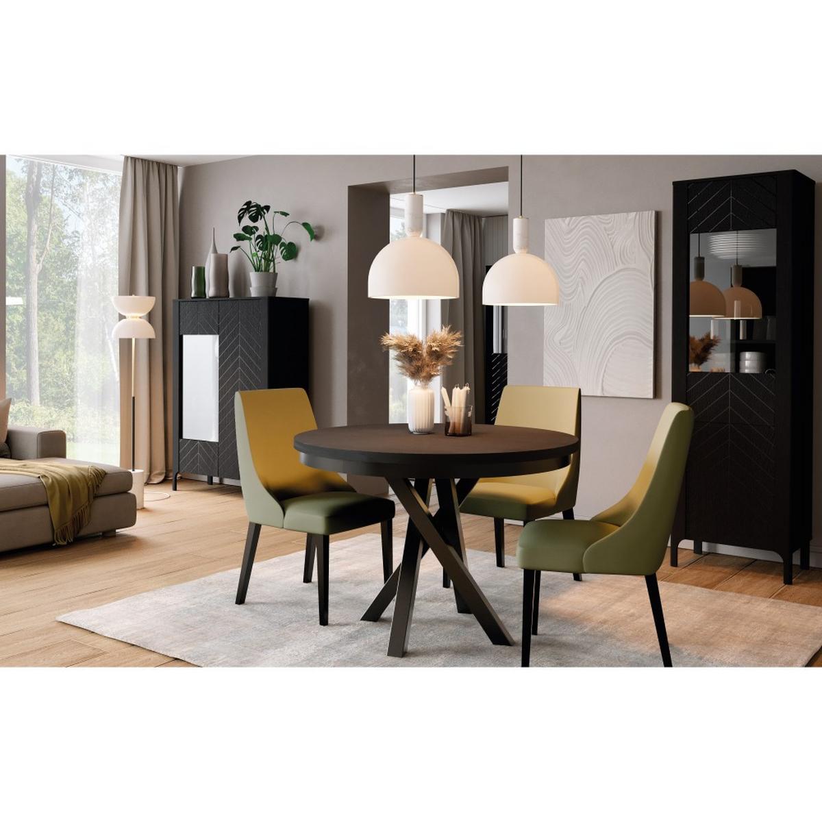 LOWBOARD Lume mit Schublade und Türen, 160 cm, schwarz - Schwarz, Holzwerkstoff (160/57/40.5cm) - Beautysofa