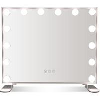 SPIEGEL Hollywood Silber - Silberfarben, Glas (50/43/18cm) - COSTWAY