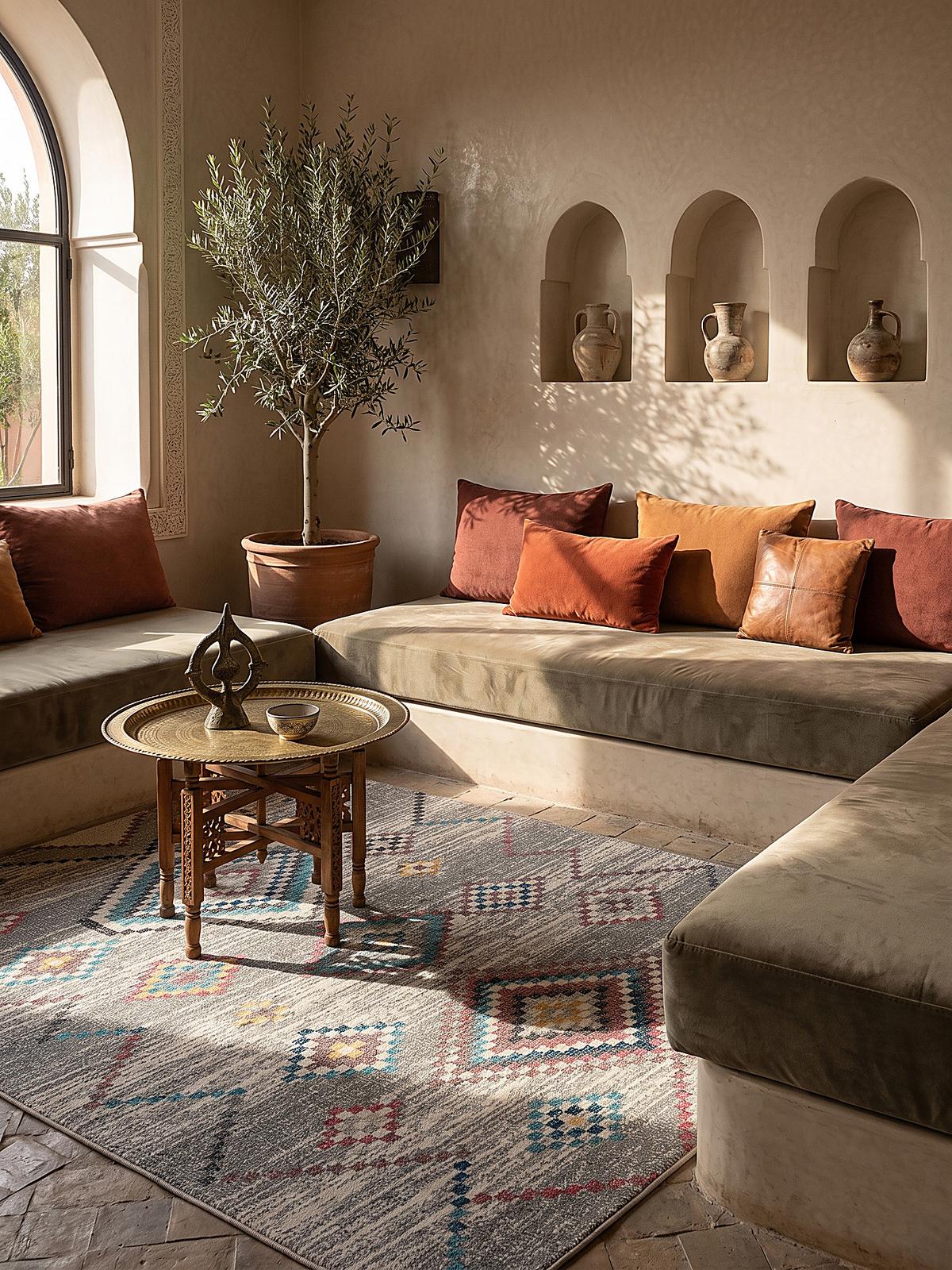 TEPPICH Outdoor Berber LIMMAT Polypropylen Creme 120 x 170 cm - Beige, Textil (120/170cm) - KADIMA DESIGN