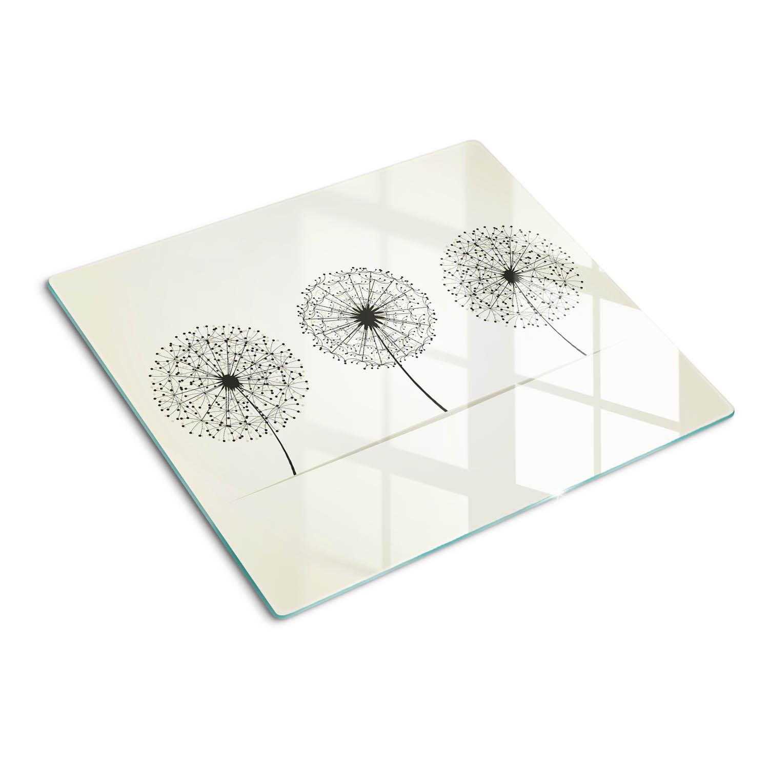 GLASPLATTE 60x52 cm Löwenzahn - Beige, Glas (60/0.4/52cm) - TULUP