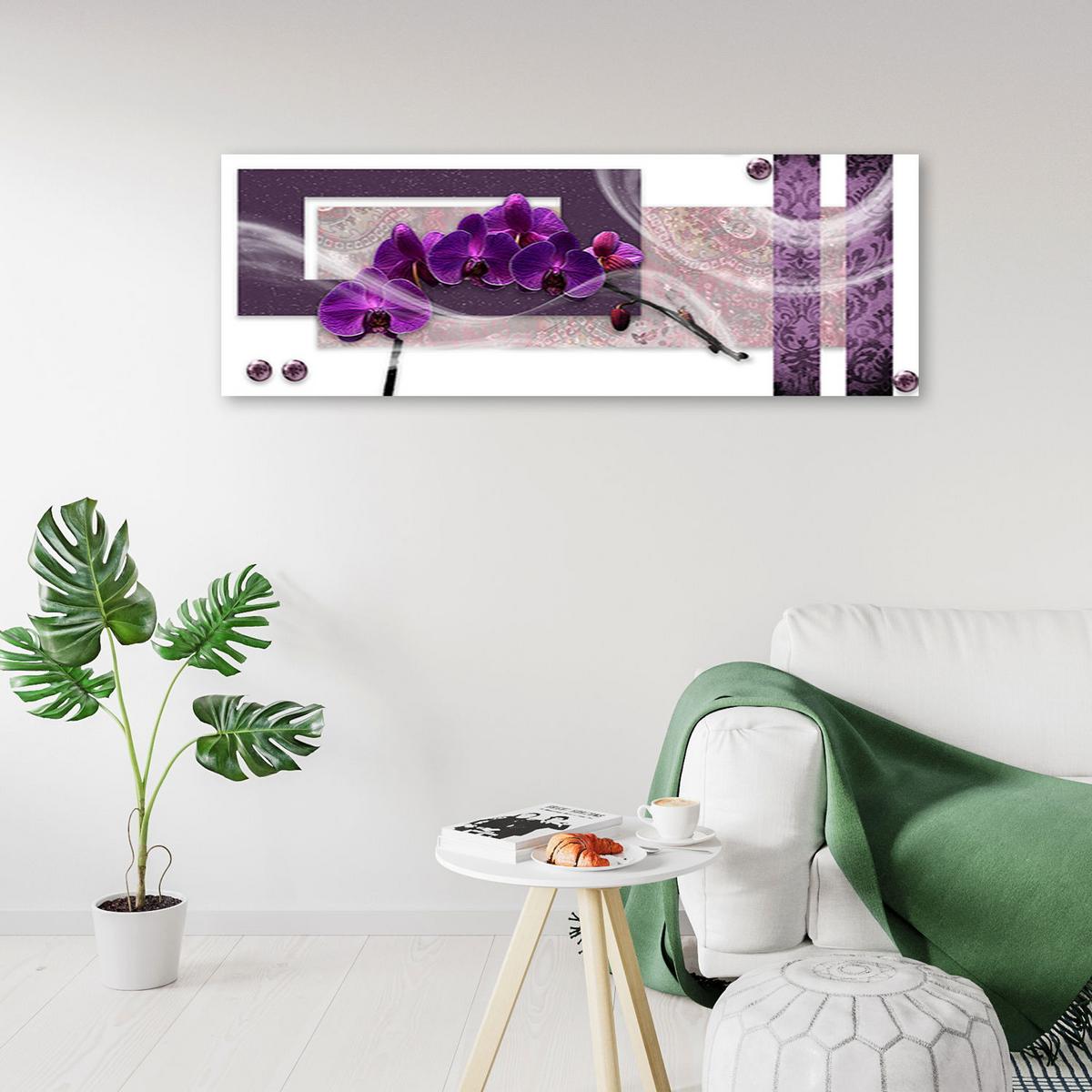 KUNSTDRUCK Lila 150/50 cm - Lila, Textil (150/50cm) - KUNSTLOFT