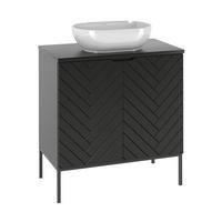 WASCHTISCH 80.6cm Daria Schwarz - Schwarz, Holzwerkstoff (80.6/84.2/46.5cm) - Petits-meubles