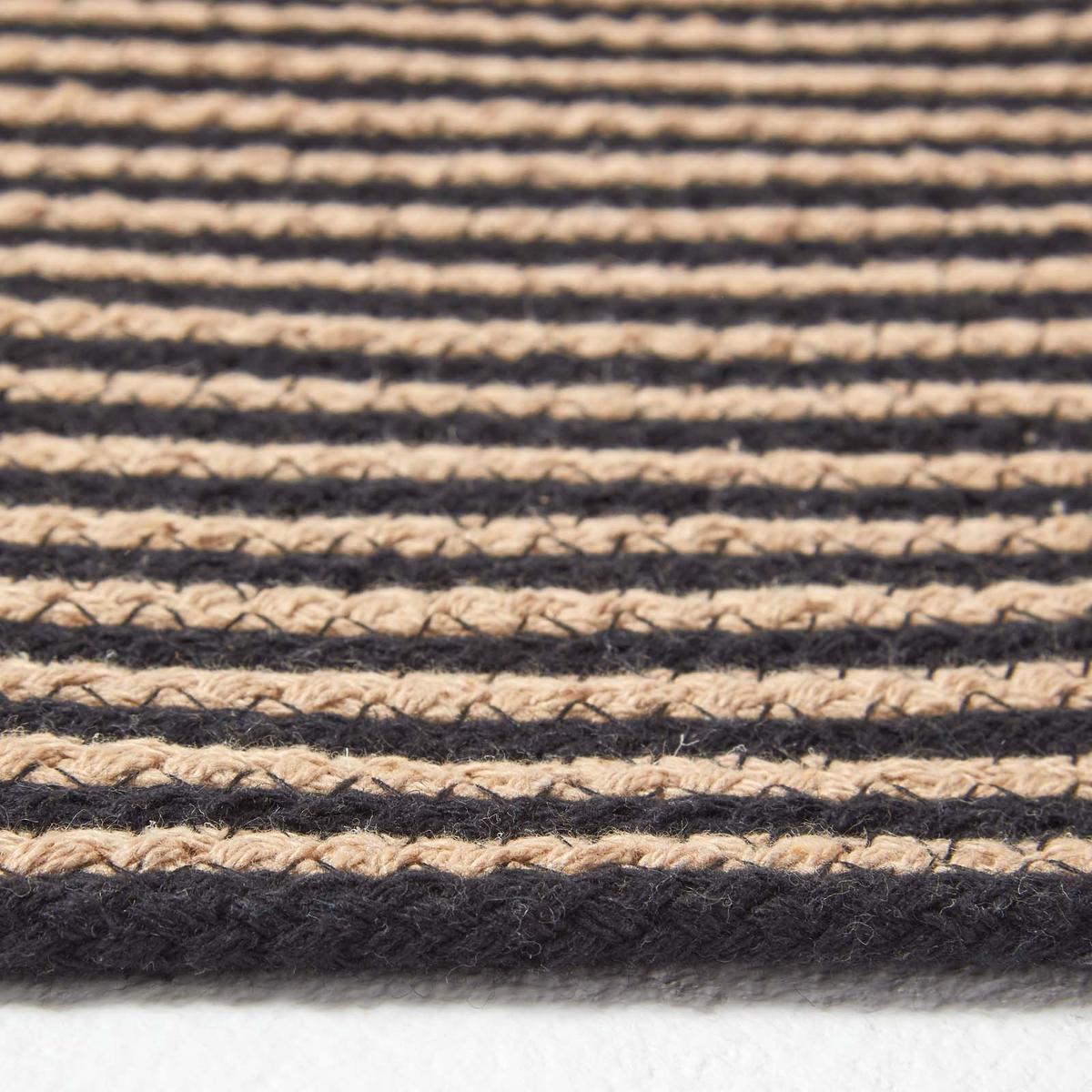 TEPPICH Spirale geflochten rund 120 cm - Braun, Textil (120/120cm) - Homescapes