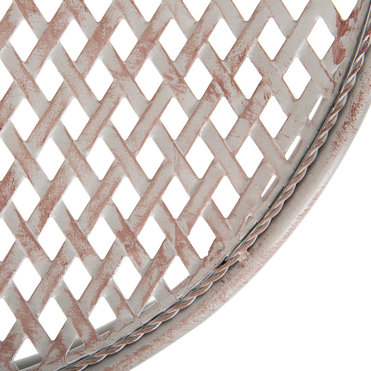 OUTDOOR Bistrotisch 71/71 cm Grau Cilento - Grau, Metall (71/71/75cm) - Beliani