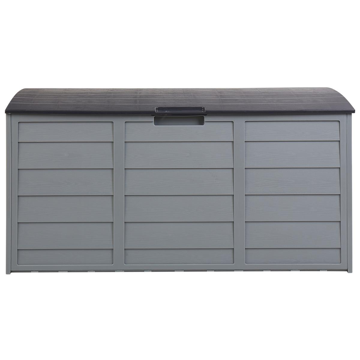 AUFBEWAHRUNGSBOX Beige Locarno - Beige/Grau, Kunststoff (112/53/50cm) - Beliani