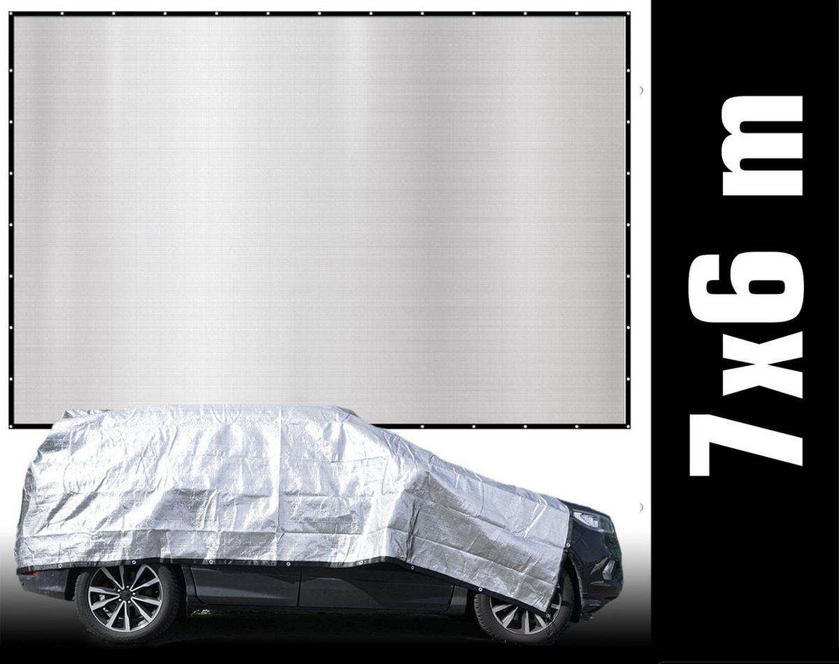 ALUMINIUM-SCHATTENNETZ 6/7 m, Silberfarben - Silberfarben, Metall (600/700cm) - Amanka