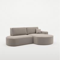 ECKSOFA Venedig Mit Schlaffunktion - Beige, Holzwerkstoff/Textil (278/179cm) - Fun Möbel