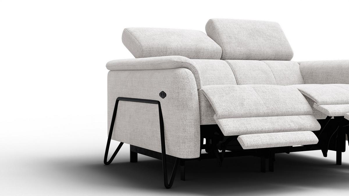 RELAXSOFA RODEN 2-Sitzer, creme - Creme, Holz/Textil (152/82/103cm) - Wozimo