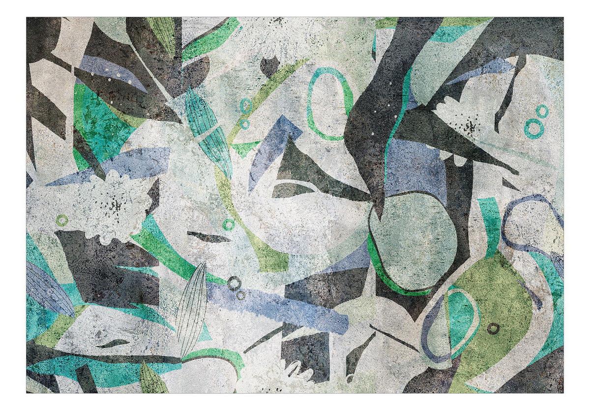 SELBSTKLEBENDE FOTOTAPETE 147/105 cm - Schwarz/Grau, Kunststoff/Textil (147/1cm) - KUNSTLOFT