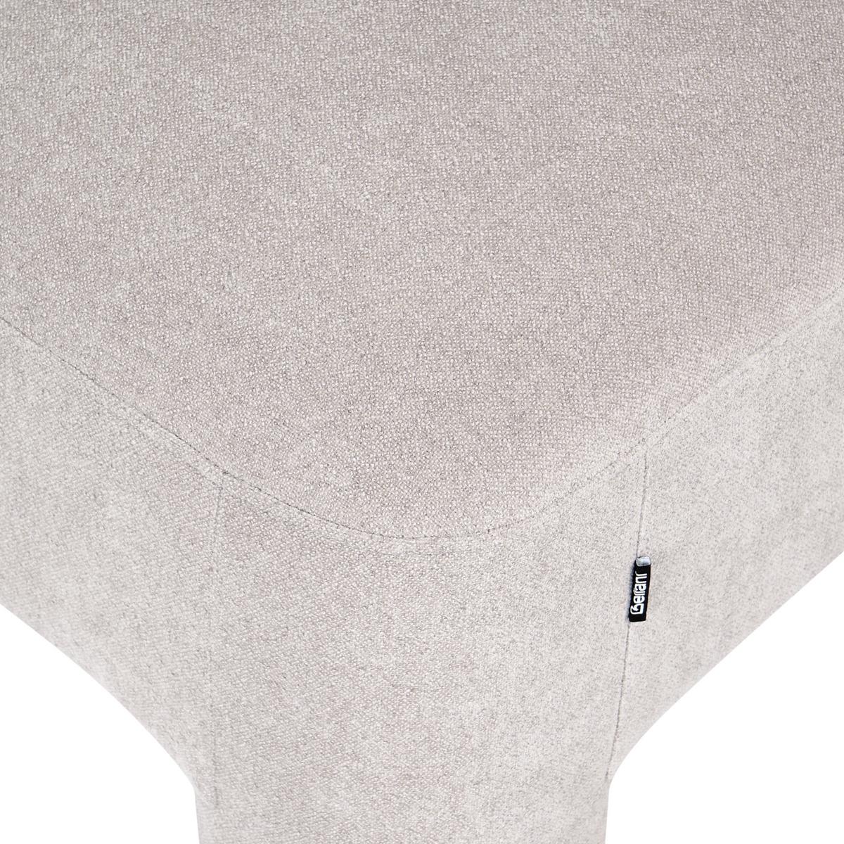 OTTOMANE Stoff Beige Hogbo - Beige, Textil (100/45/70cm) - Beliani