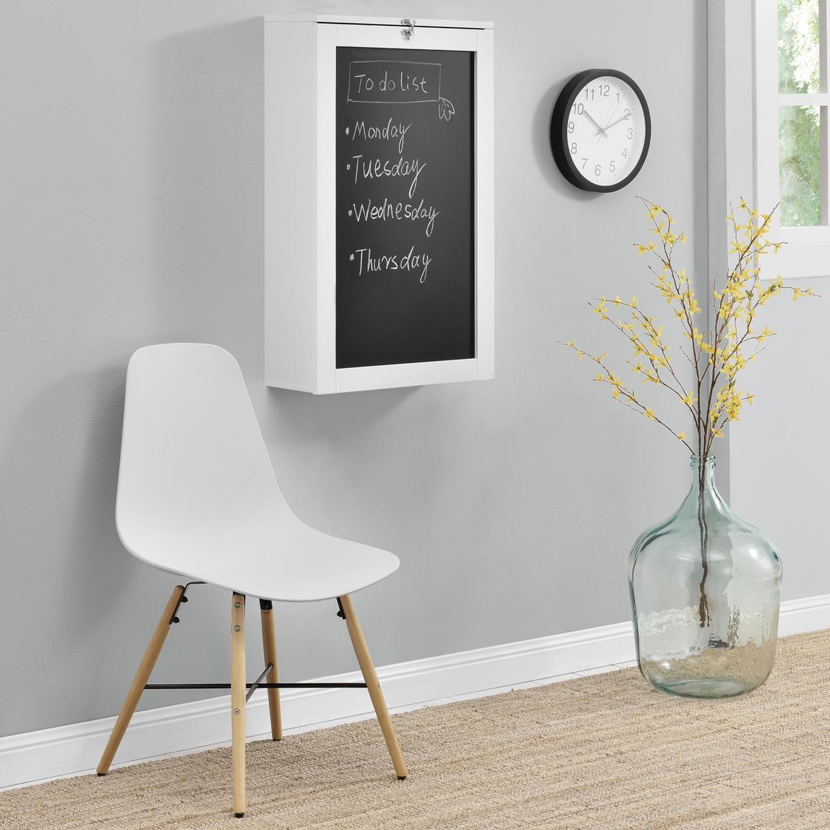 WANDKLAPPTISCH Kläppen - Weiß, Holzwerkstoff (50/156/91.5cm) - [en.casa]