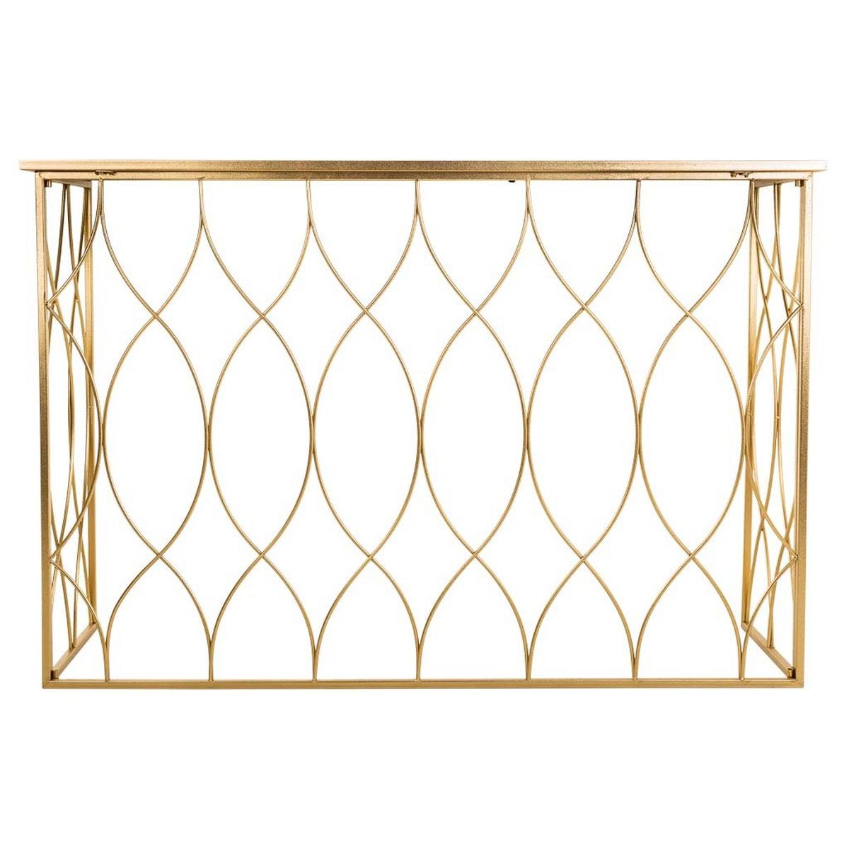 KONSOLE 120x40x80 cm - Goldfarben, Metall (40/120/80cm) - Wanderlust