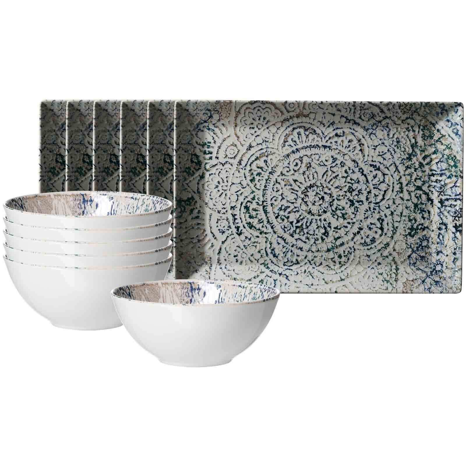 BRUNCH-SET Luigi bunt 12-tlg. - Multicolor, Keramik (2/2/2cm) - Ritzenhoff Breker