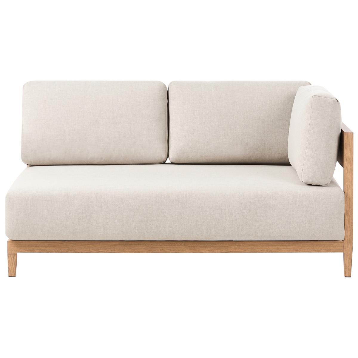 GARTENSOFA mit Tisch 2-Sitzer Metall Hellbraun Sampieri - Beige/Braun, Metall (222/72/71cm) - Beliani