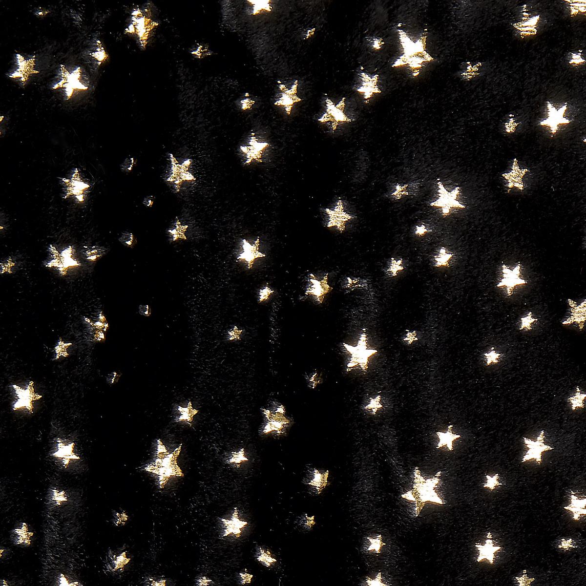 DECKE Schwarz Alazeya 130/180 cm - Schwarz, Textil (130/180cm) - Beliani
