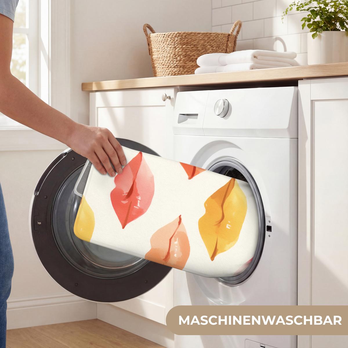 WC-VORLEGER Lippen - Bunt - Glänzend WC Teppich 40x60 cm - Rosa, Textil (40/1cm) - OnlyWow