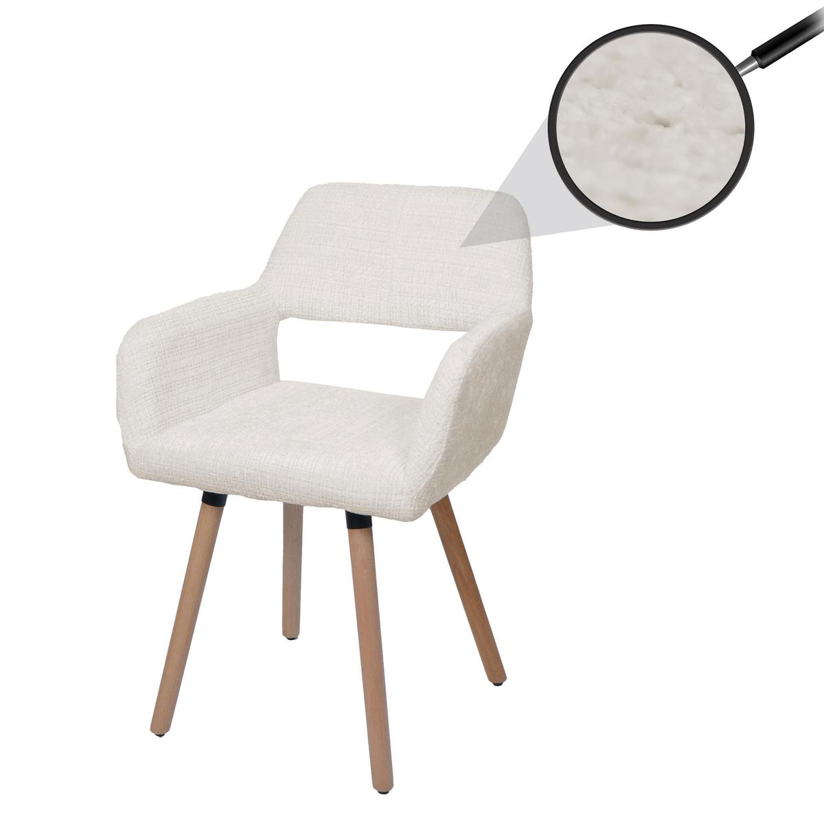 ESSZIMMERSTUHL Cremeweiß - Creme/Weiß, Textil (56/80/53cm) - MCW