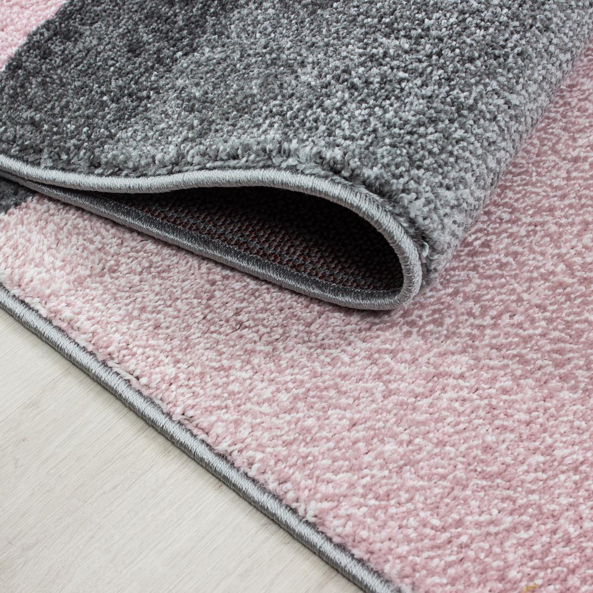 TEPPICH Kurzflor SOLDA in Rosa, kariert, 160 x 230 cm - Rosa, Textil (160/230cm) - KADIMA DESIGN
