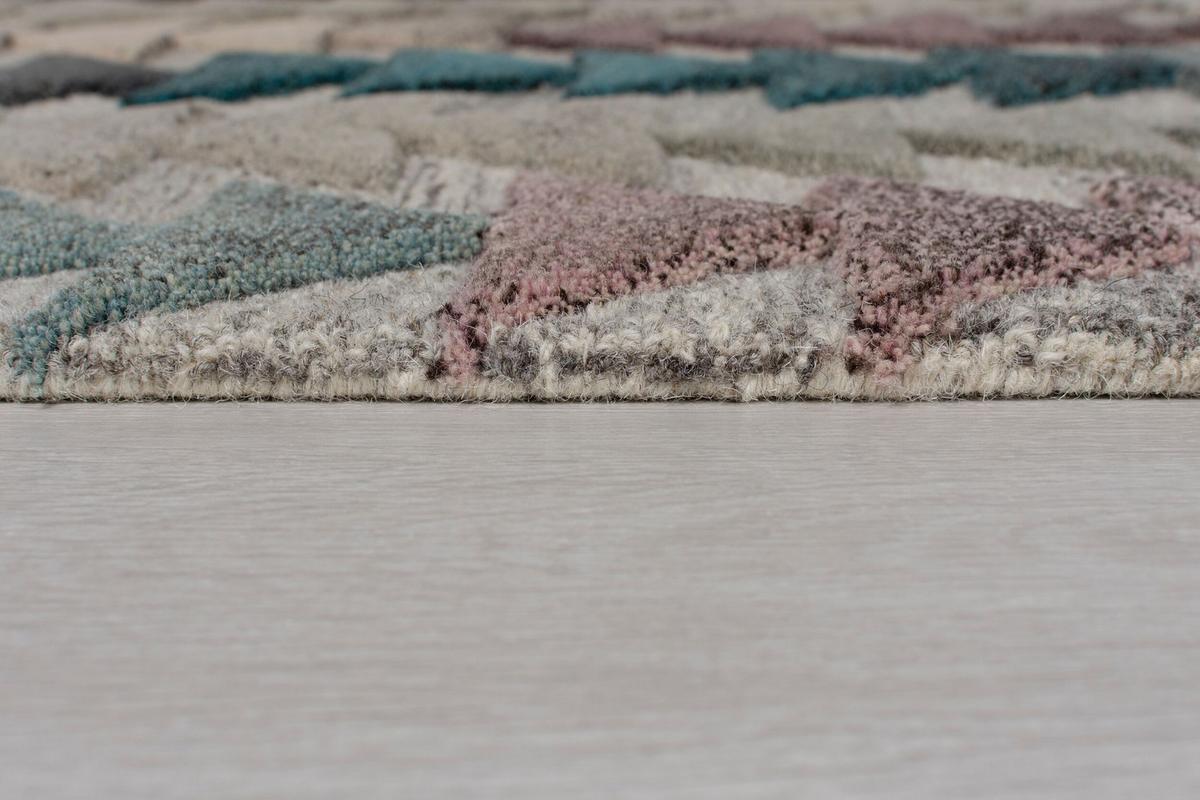 WOLLTEPPICH ESK, geometrisch, aus Wolle, Bunt, 60 x 230 cm - Multicolor, Textil (230/60cm) - KADIMA DESIGN