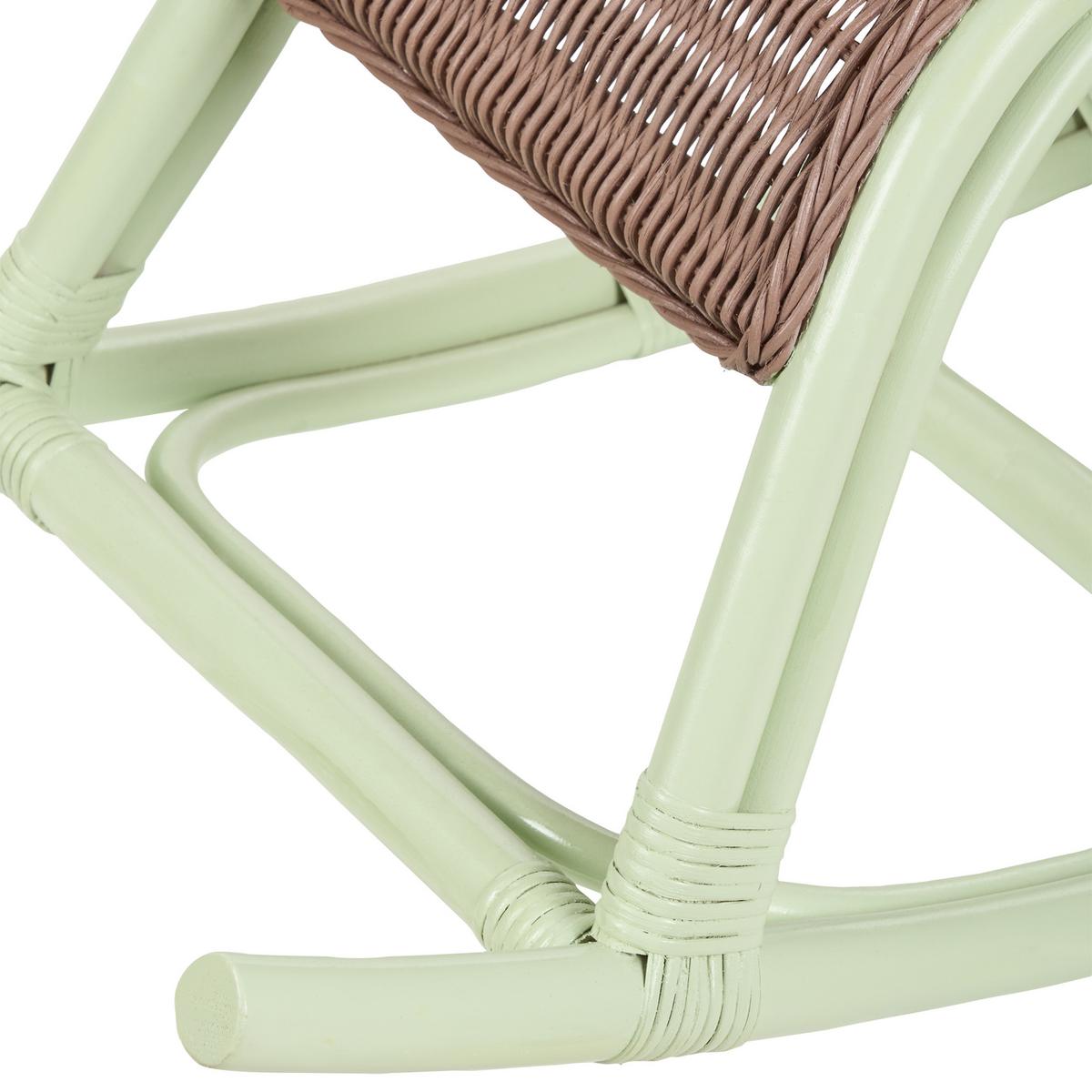 KINDERSESSEL Hellgrün Aspria - Hellgrün/Braun, Naturmaterialien (42/53/85cm) - Beliani