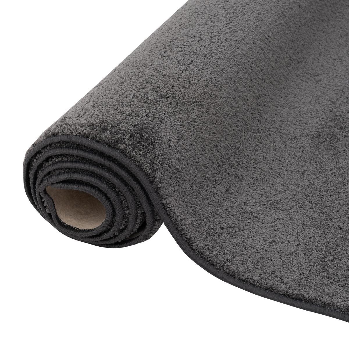 HOCHFLOR VELOURS TEPPICH MONA - Anthrazit, Textil (160/240cm) - Snapstyle