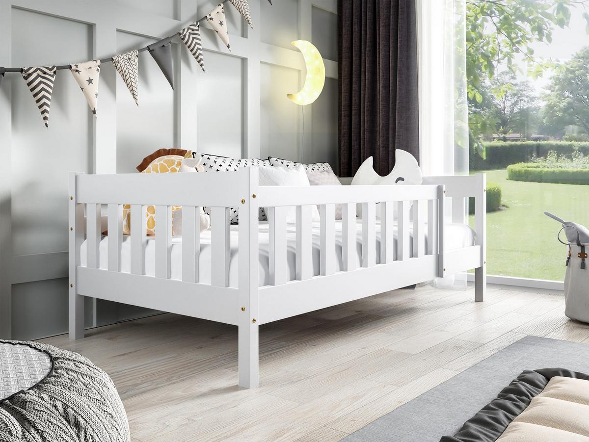 KINDERBETT Nadia - Weiß, Holz (80/160cm) - MIRJAN24