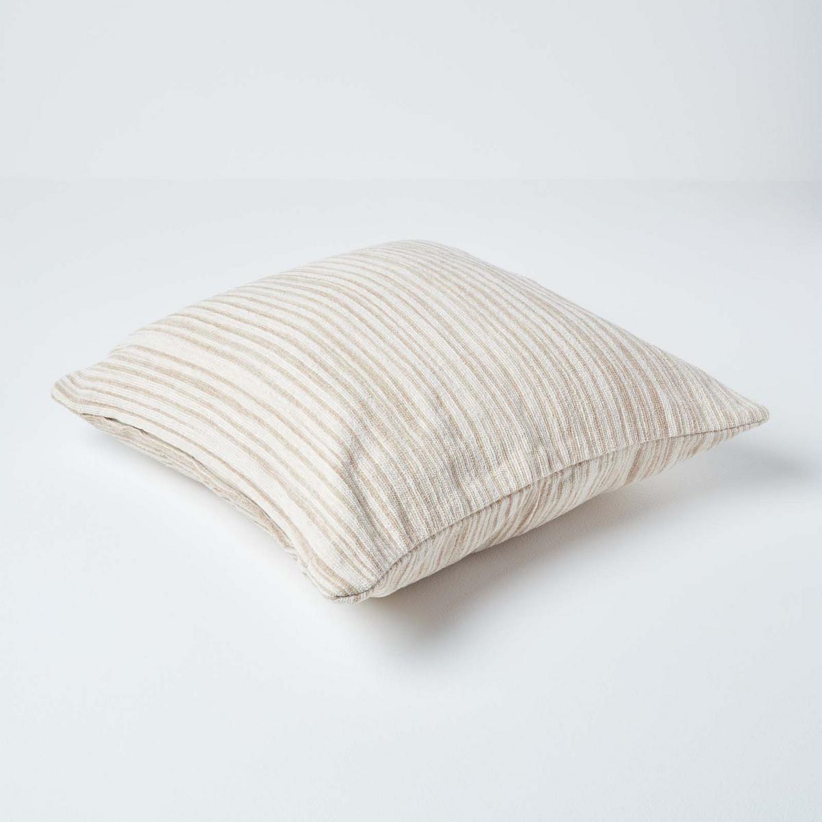 KISSENHÜLLE Chenille Tie Dye beige 60/60 cm - Beige, Textil (60/60cm) - Homescapes