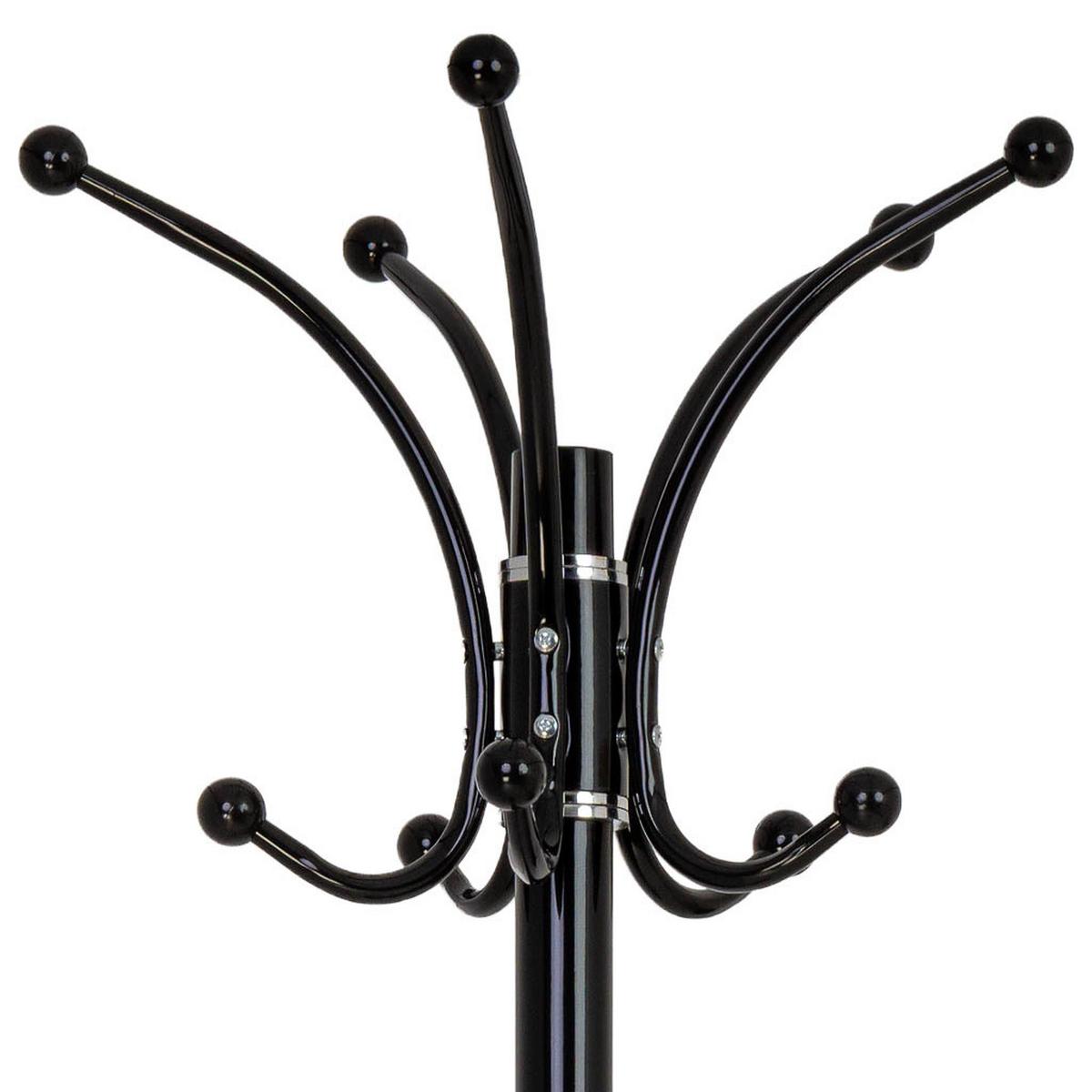 GARDEROBE aus metall 36x178cm - Schwarz, Metall (36/178/36cm) - Wanderlust