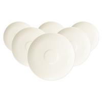 KOMBI-UNTERTASSEN Savona Fine Diamond creme ø 16 cm 6er Set - Creme, Keramik (16cm) - Seltmann Weiden