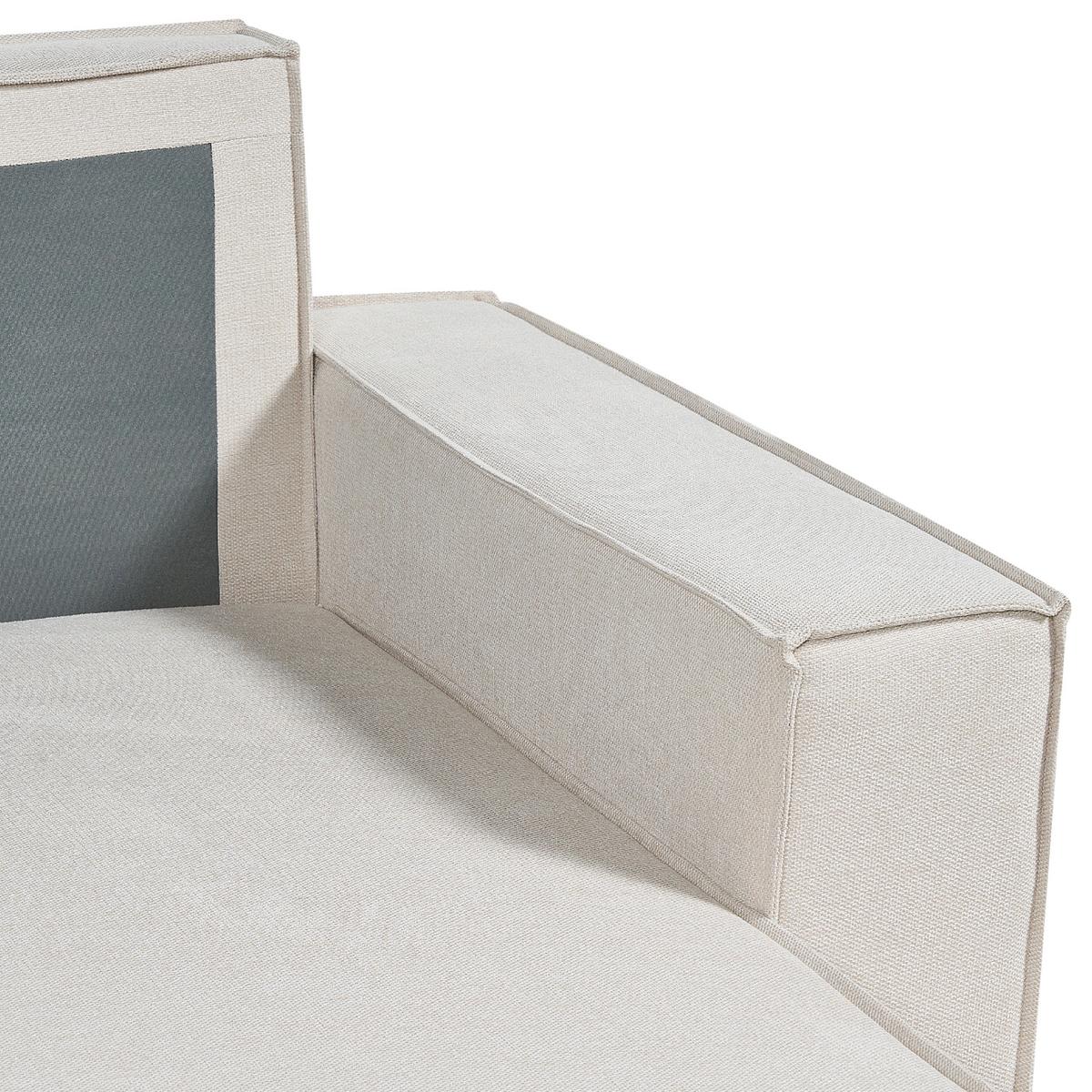 3-SITZER-ECKSOFA beige rechtsseitig mit Schlaffunktion Stauraum Karila - Beige, Textil (250/150cm) - Beliani