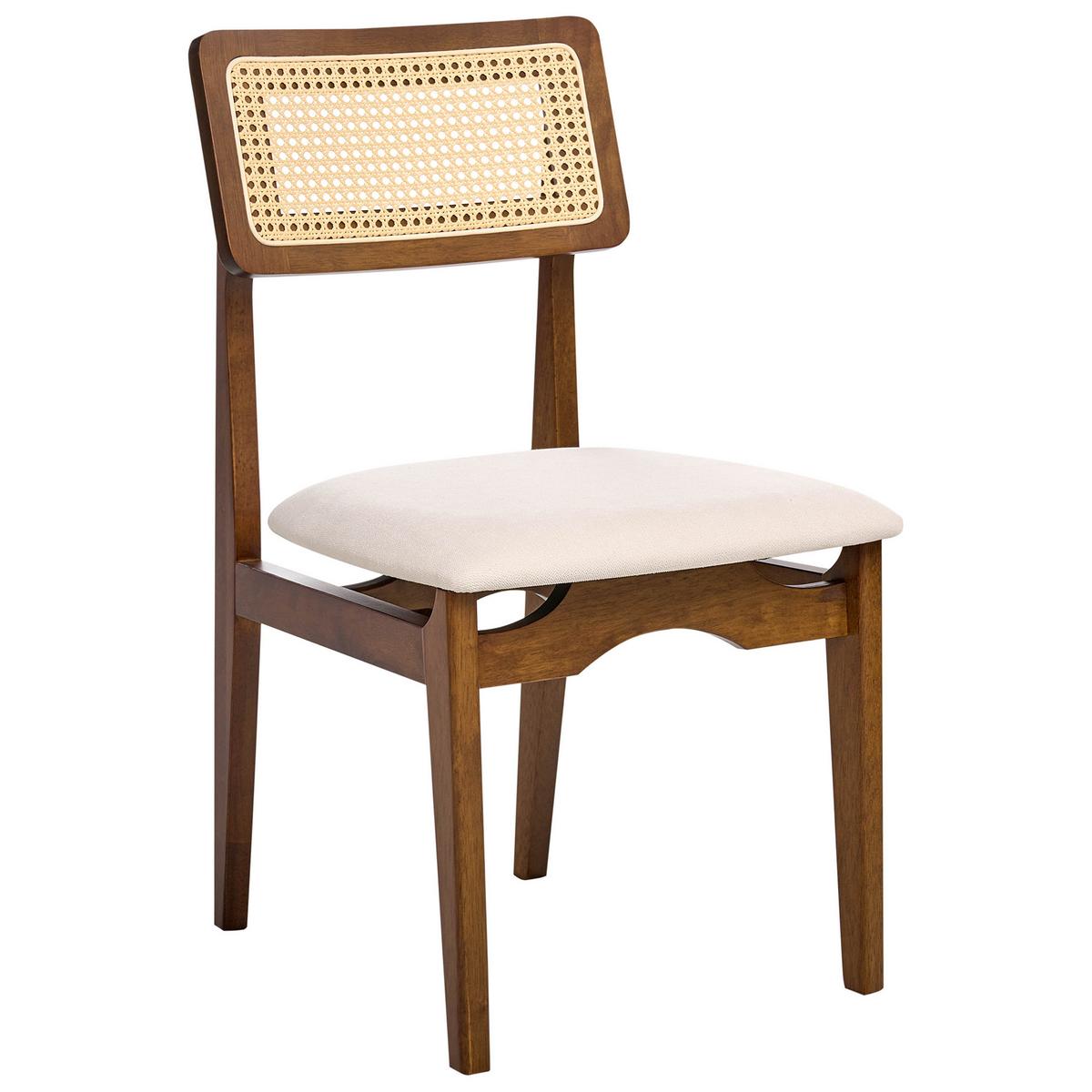 ESSZIMMERSTUHL 2er-Set Dunkelbraun Rubonia - Dunkelbraun, Holz (48/81/59cm) - Beliani