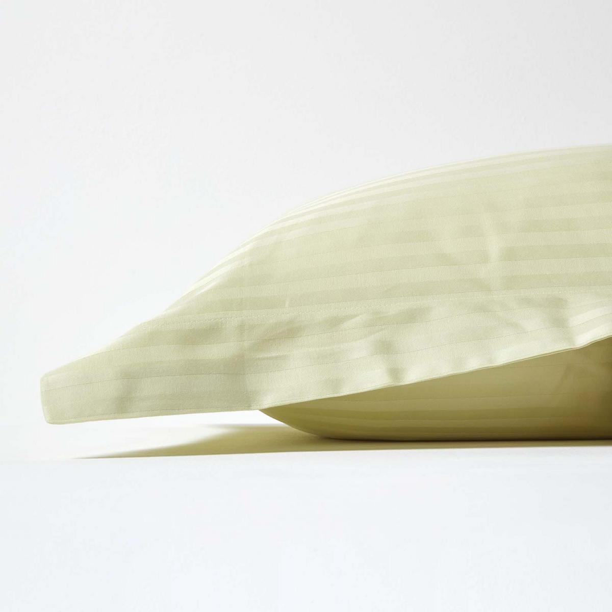 KISSENBEZUG Damast mit Stehsaum, Fadendichte 330 - Grün, Textil (50/90cm) - Homescapes