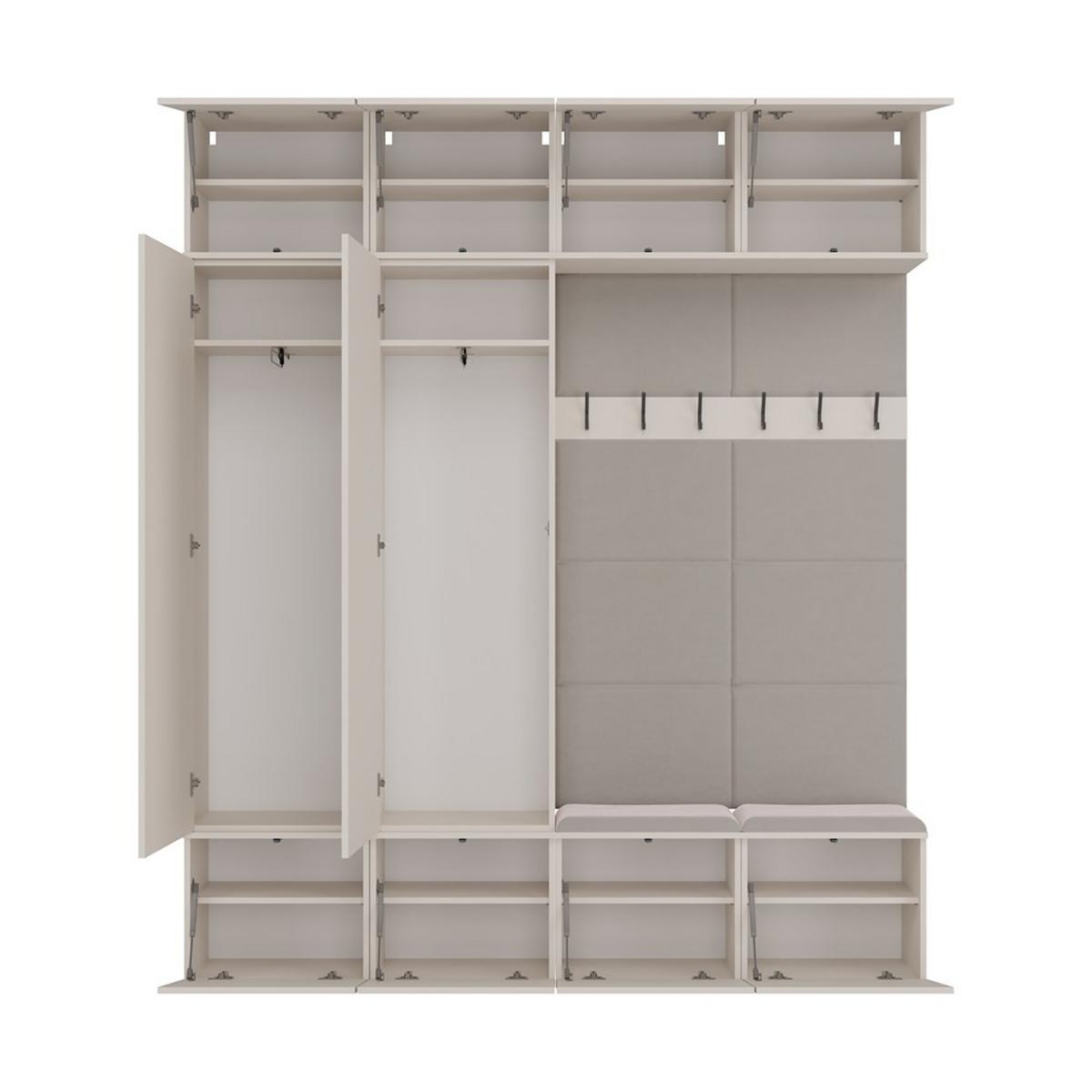 GARDEROBENSCHRANK modern, Schrank Set Kleiderschrank - Schuhschrank Kaschmir 200/238/35 - Kaschmir, Holzwerkstoff (200/238/35cm) - RAUMHIRSCH FURNITURE