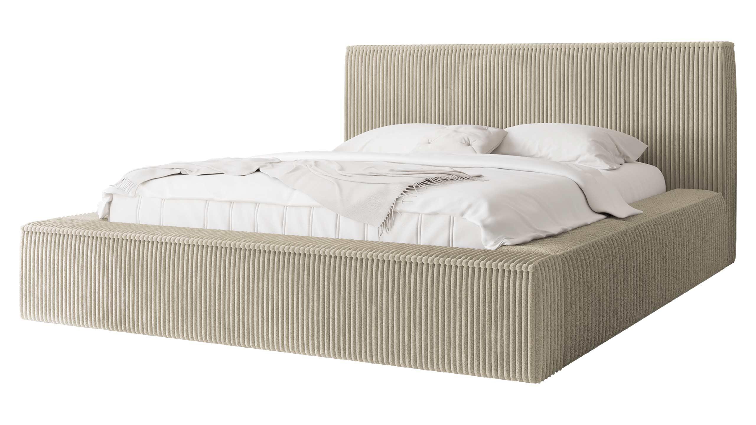 POLSTERBETT Glexi - Beige, Holz/Textil (180/200cm) - MIRJAN24