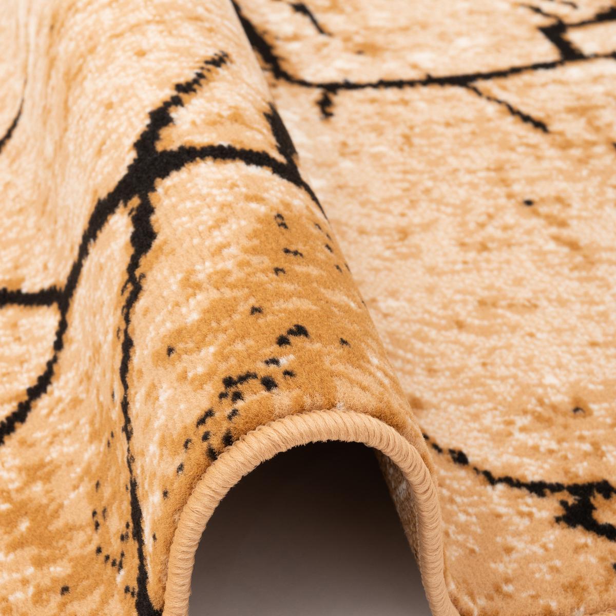 MODERN DESIGNER VELOURS TEPPICH SAMBA - Beige, Textil (120/170cm) - Pergamon