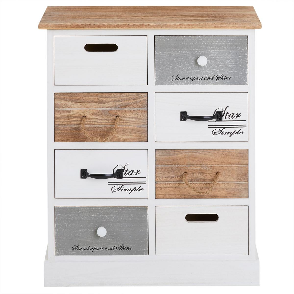 KOMMODE SALVA weiß - Weiß, Holz (53/64/27cm) - CARO-Möbel