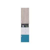 REGAL Planet 04 L / P - Blau/Eichefarben, Holzwerkstoff (45/190/40cm) - MIRJAN24