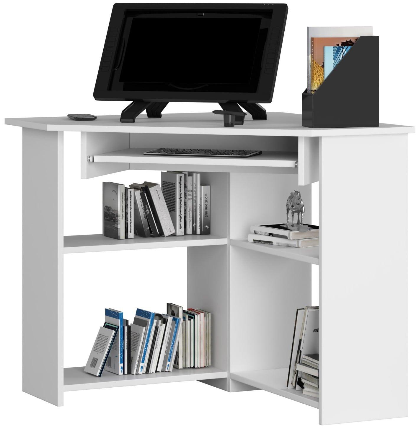 SCHREIBTISCH Weiß 74/80/80 - Weiß, Holzwerkstoff (135/50/74cm) - RAUMHIRSCH FURNITURE