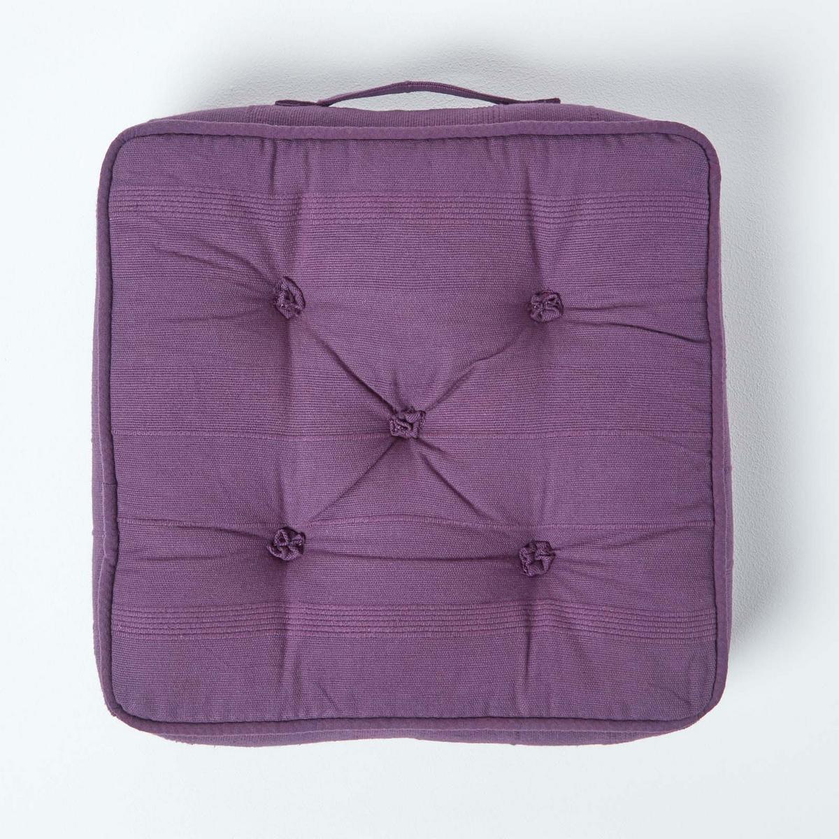 SITZKISSEN Rajput lila 40/40/8 cm - Lila, Textil (40/40/8cm) - Homescapes