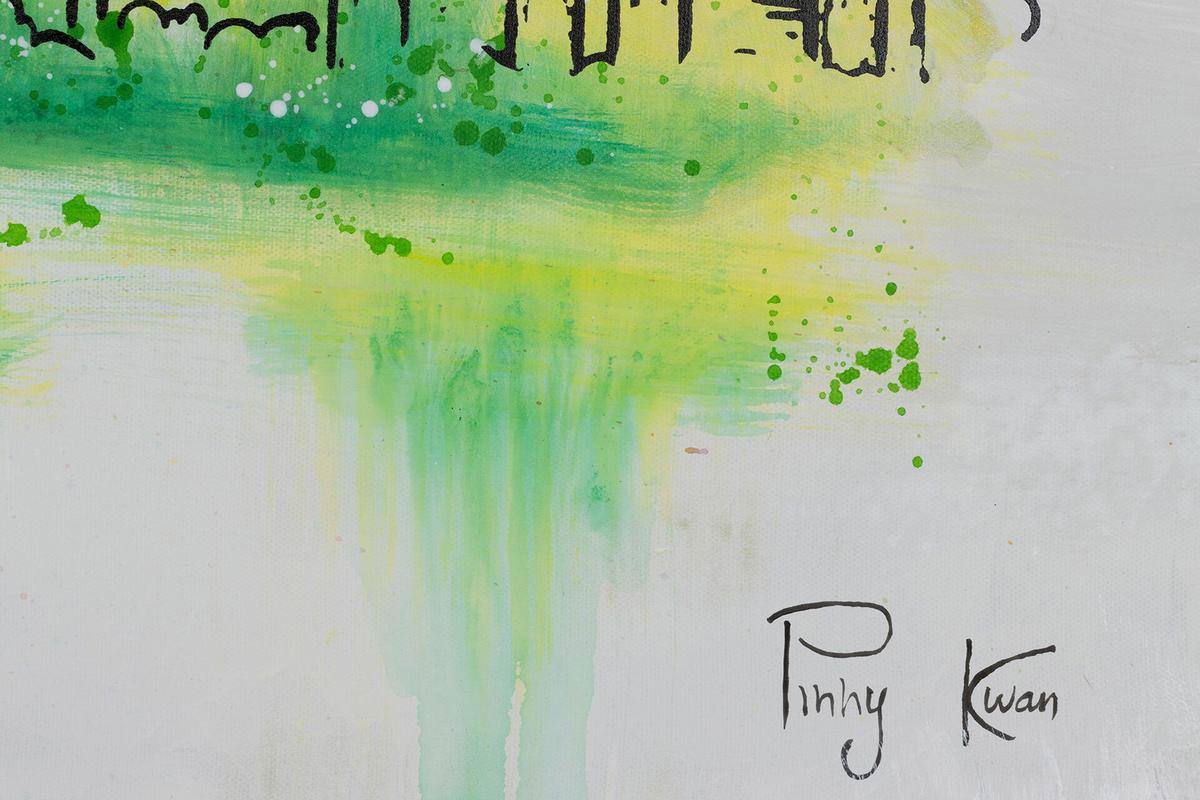 ACRYLBILD HANDGEMALT 120/60 cm - Grau, Holz/Textil (120/60cm) - KUNSTLOFT
