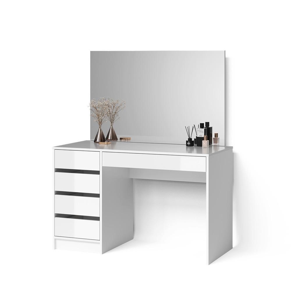 SCHMINKTISCH Imola Weiß 120 cm - Weiß, Holzwerkstoff (120/75/55cm) - Livinity®
