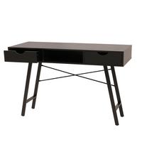 SCHREIBTISCH rechteckig Schwarz - Schwarz, Holz (60/120/76cm) - MCW