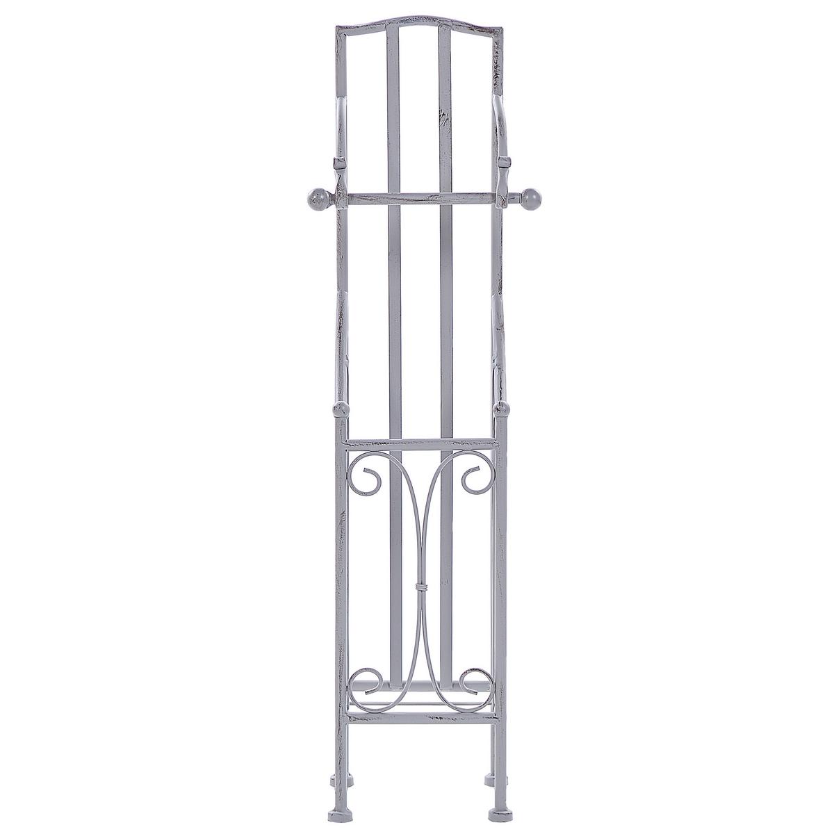 TOILETTENPAPIERSTÄNDER Metall Antik Optik grau Brisa - Grau, Metall (18/68/15cm) - Beliani