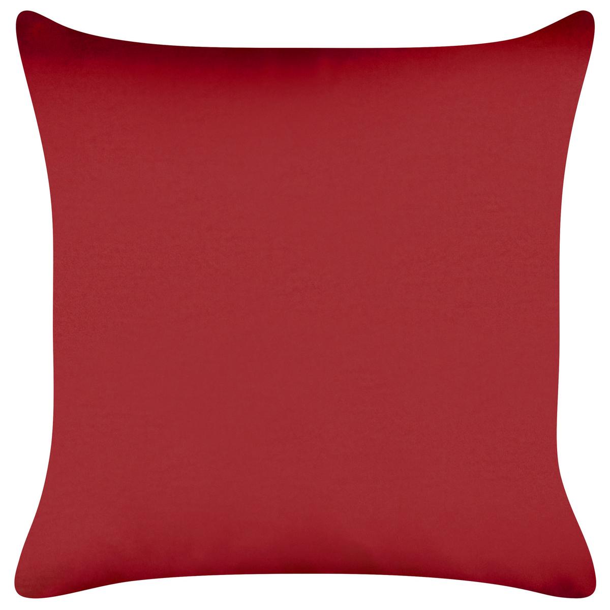 DEKOKISSEN 2er-Set Rot 45/45 cm Gumdrop - Rot/Weiß, Textil (45/45cm) - Beliani