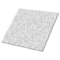 FLIESENAUFKLEBER 9 Stück 30x30 cm selbstklebend Graues Mosaik - Grau, Textil (30/1.6/30cm) - TULUP