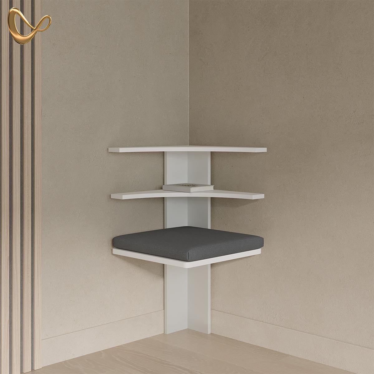 ESSZIMMER-ECKBANK Tiberio Weiß 43.5 x 43.5 cm - Weiß, Holzwerkstoff (43.5/43.5cm) - Livinity®