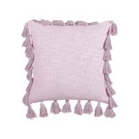 DEKOKISSEN Rosa 45/45 cm Lynchis - Pink, Naturmaterialien/Textil (45/45cm) - Beliani