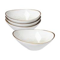 SERVIERSCHALEN Cosmo grau 18 x 15 cm 4er Set - Grau, Keramik (18/15/7cm) - Ritzenhoff Breker